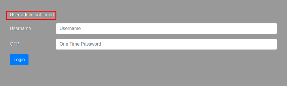 Response for admin:1234