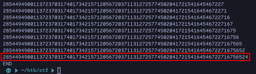 Brute Force finished